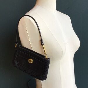 Coach 1941 vintage canvas black mini bag back in fashion-wallet